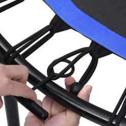 Fitness trampoliini kahvalla ja turvatyynyllä 102 cm