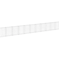 Gabion-kivikori kansilla galvanoitu teräs 900x30x100 cm