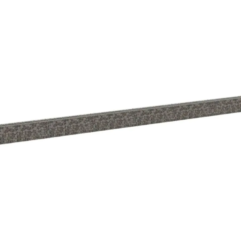 Gabion-kivikori kansilla galvanoitu teräs 900x30x50 cm