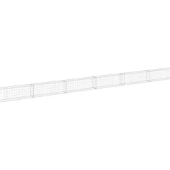 Gabion-kivikori kansilla galvanoitu teräs 900x30x50 cm