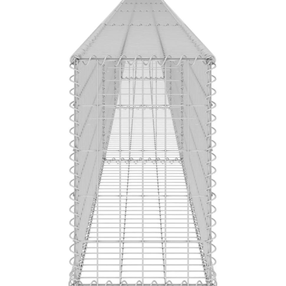 Gabion-kivikori kansilla galvanoitu teräs 900x30x50 cm