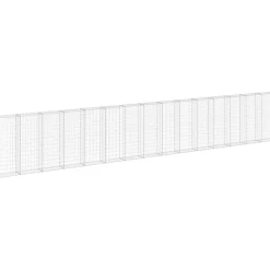 Gabion-kivikori kansilla galvanoitu teräs 900x30x150 cm