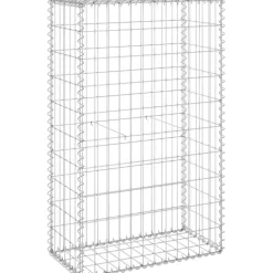 Gabion-kivikori kansilla galvanoitu teräs 60x30x100 cm