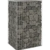 Gabion-kivikori kansilla galvanoitu teräs 60x50x100 cm