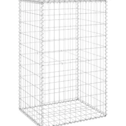 Gabion-kivikori kansilla galvanoitu teräs 60x50x100 cm
