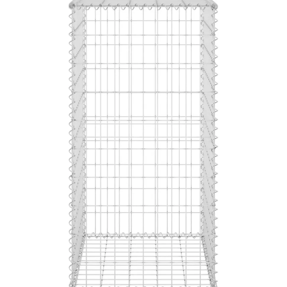 Gabion-kivikori kansilla galvanoitu teräs 60x50x100 cm