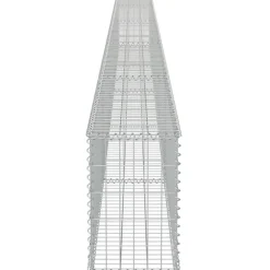 Gabion-kivikori kansilla galvanoitu teräs 600x30x50cm