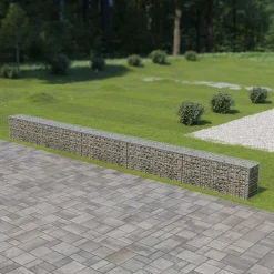 Gabion-kivikori kansilla galvanoitu teräs 600x30x50cm