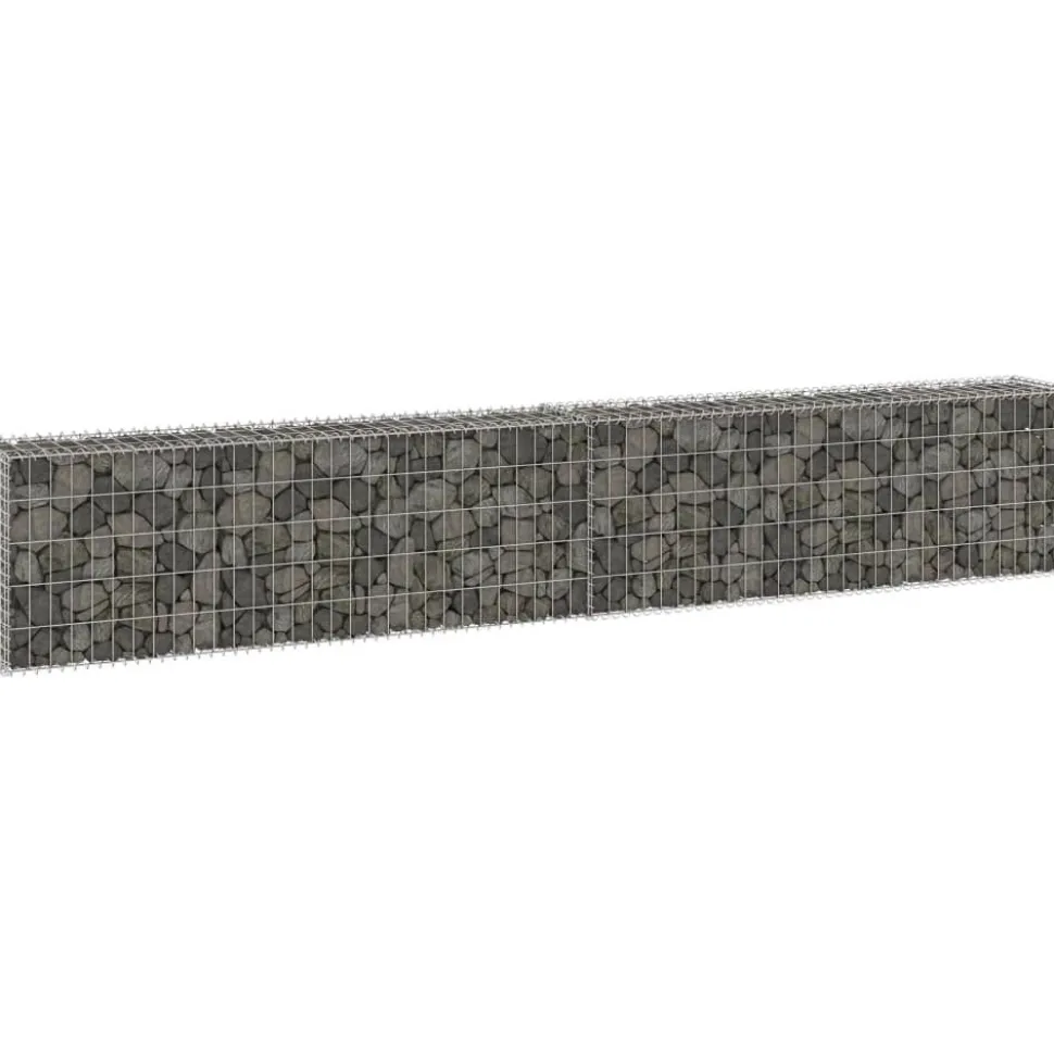 Gabion-kivikori kansilla galvanoitu teräs 300x30x50 cm
