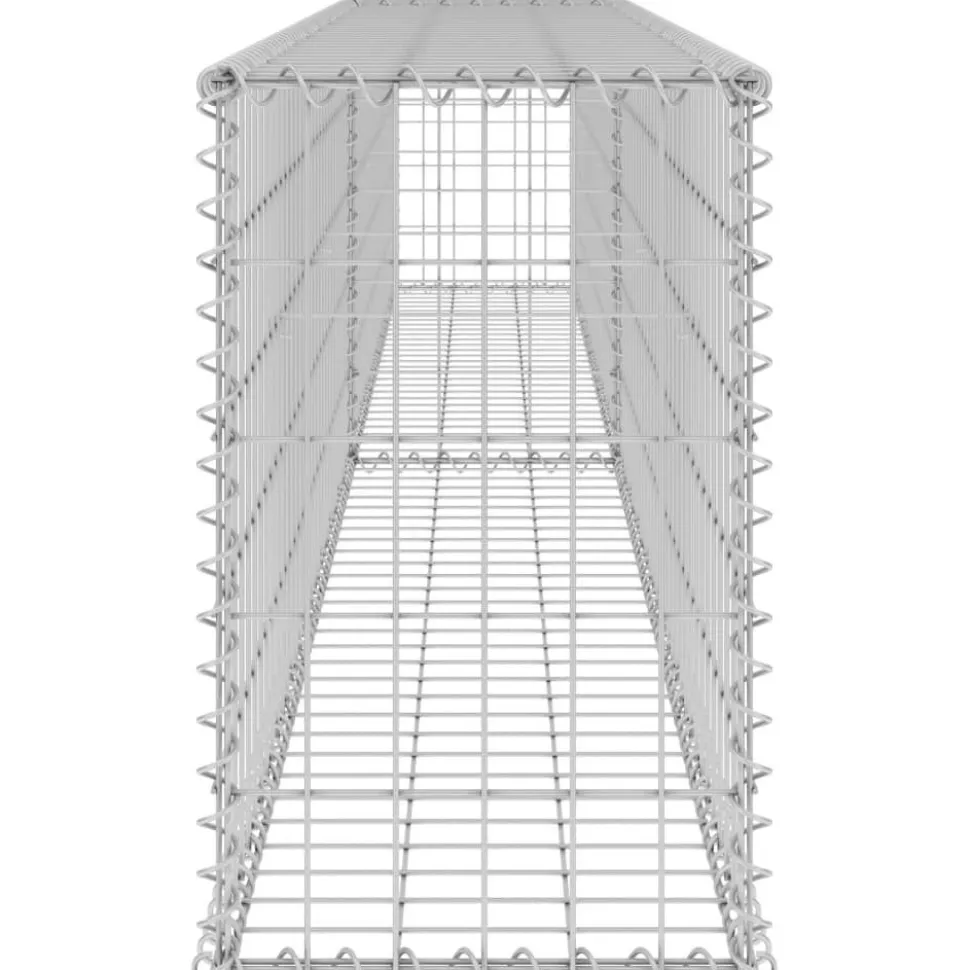 Gabion-kivikori kansilla galvanoitu teräs 300x30x50 cm