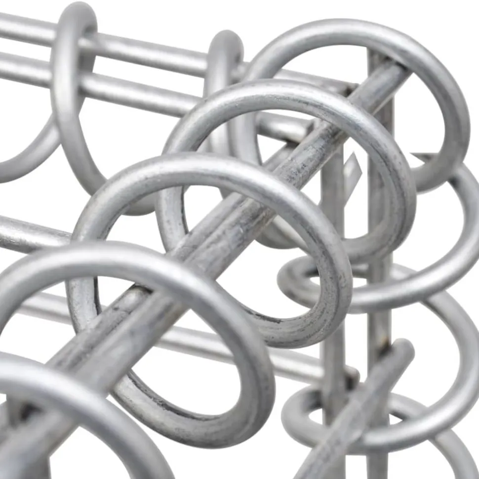 Gabion-kivikori kansilla galvanoitu teräs 300x30x50 cm