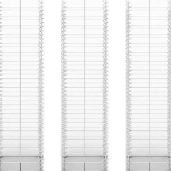 Gabion-/kivikorisarja 3kpl galvanoitu vaijeri 25x25x100cm