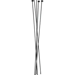 Harjaterästolppa Hortus musta 10mm suojus 145cm musta (10kpl)