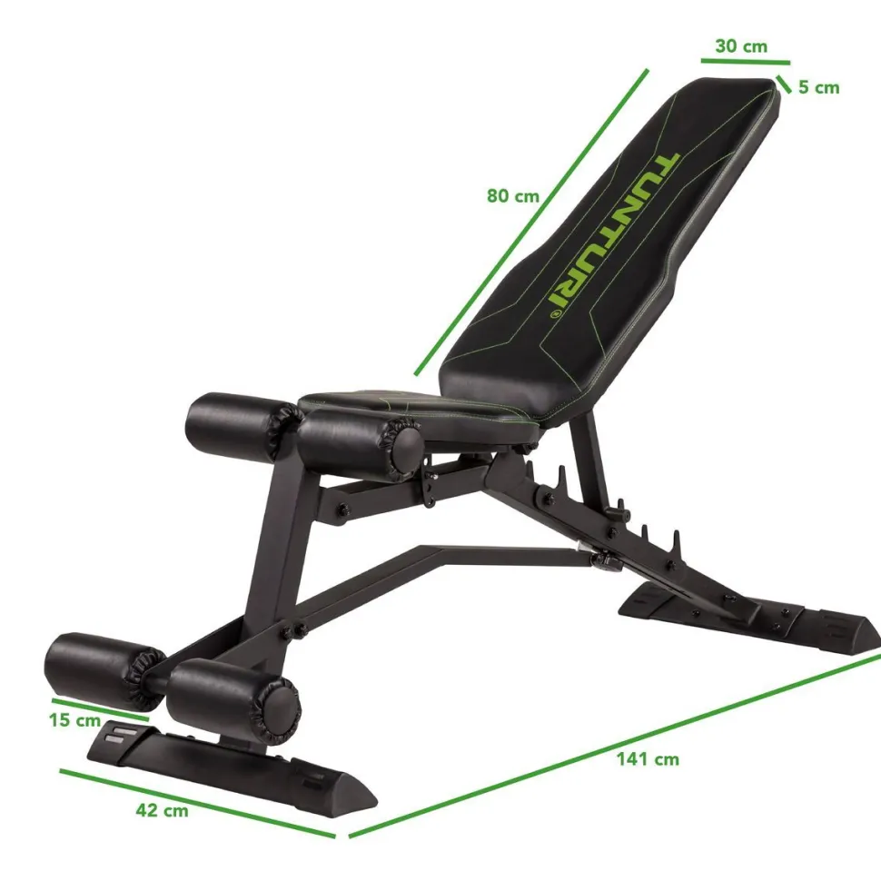 Harjoittelupenkki Tunturi UB80 Utility Bench kokoontaitettava max. 150 kg