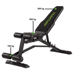 Harjoittelupenkki Tunturi UB80 Utility Bench kokoontaitettava max. 150 kg