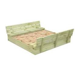 Hiekkalaatikko Palmako Sandy 16 157x157 cm kansi/penkit painekyllästetty puu