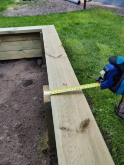Hiekkalaatikko Markki 2x2 m kestopuu