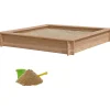 Hiekkalaatikko Nordic Play 150x150cm lehtikuusi sis, 240kg hiekkaa