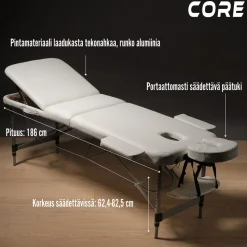 Hierontapöytä Core A300 valkoinen
