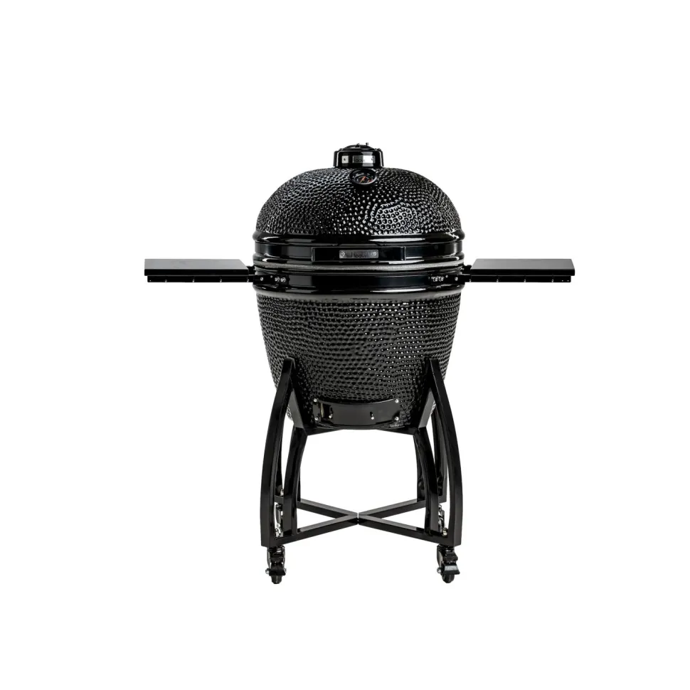 Hiiligrilli Dreamfire Hoovi Kamado, grillaustelineella, musta