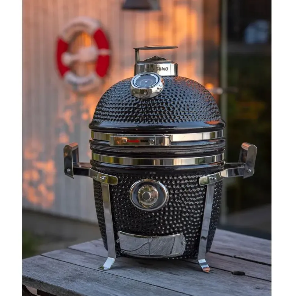 Hiiligrilli Kamado Sumo Signature Junior 15", musta
