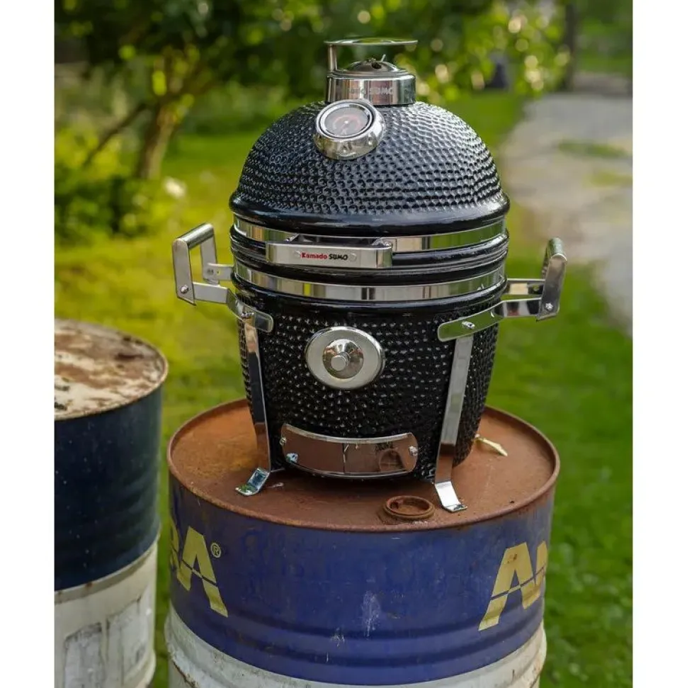 Hiiligrilli Kamado Sumo Signature Junior 15", musta