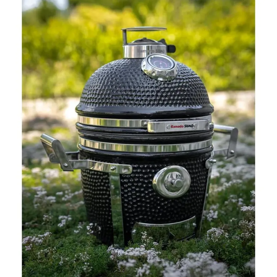 Hiiligrilli Kamado Sumo Signature Junior 15", musta