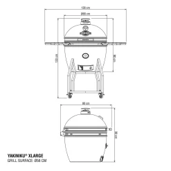 Hiiligrilli Yakiniku XL Kamado complete