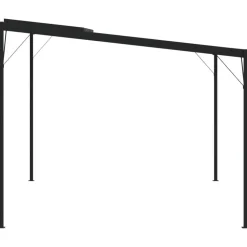 Huvimaja katolla 4x3x2,5 m alumiini ja teräs antrasiitti