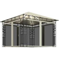 Huvimaja hyttysverkko ja LED-valonauhat 3x3x2,73 m kerma