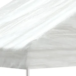 Huvimaja katolla valkoinen 20,07x5,88x3,75 m polyeteeni