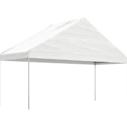 Huvimaja katolla valkoinen 13,38x5,88x3,75 m polyeteeni