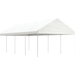 Huvimaja valkoinen 8,92x4,08x3,22 m polyeteeni