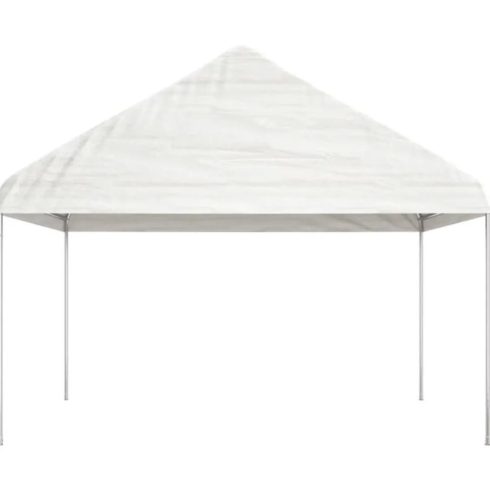Huvimaja valkoinen 8,92x4,08x3,22 m polyeteeni