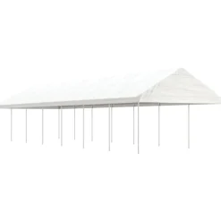 Huvimaja valkoinen 15,61x4,08x3,22 m polyeteeni