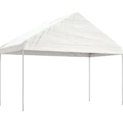 Huvimaja valkoinen 15,61x4,08x3,22 m polyeteeni