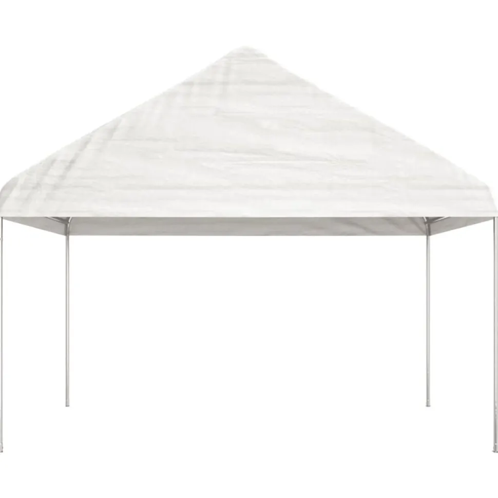 Huvimaja valkoinen 20,07x4,08x3,22 m polyeteeni