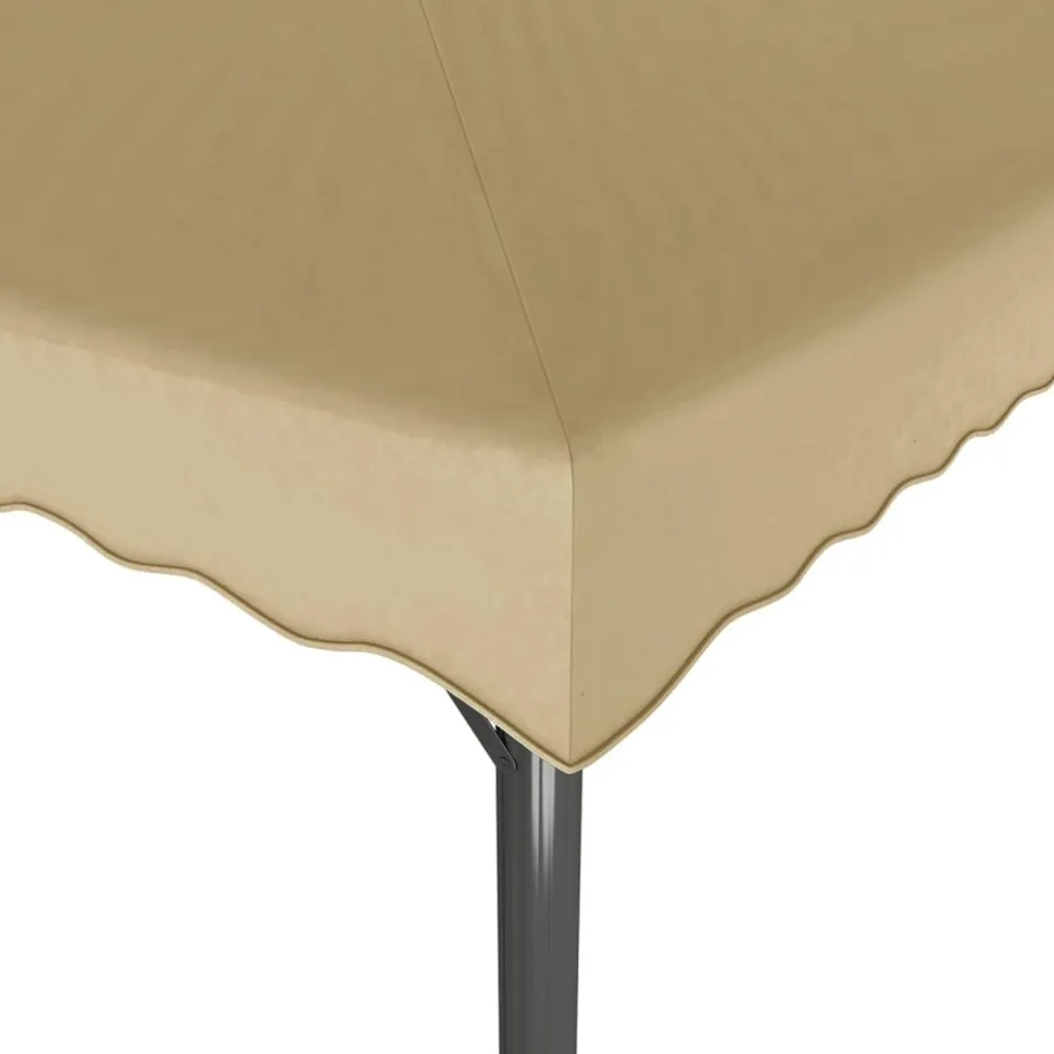 Huvimaja 3x3 m alumiini ja teräs taupe