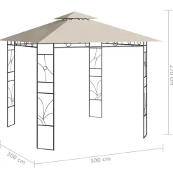 Huvimaja 3x3x2,7 m kerma 160 g/m²