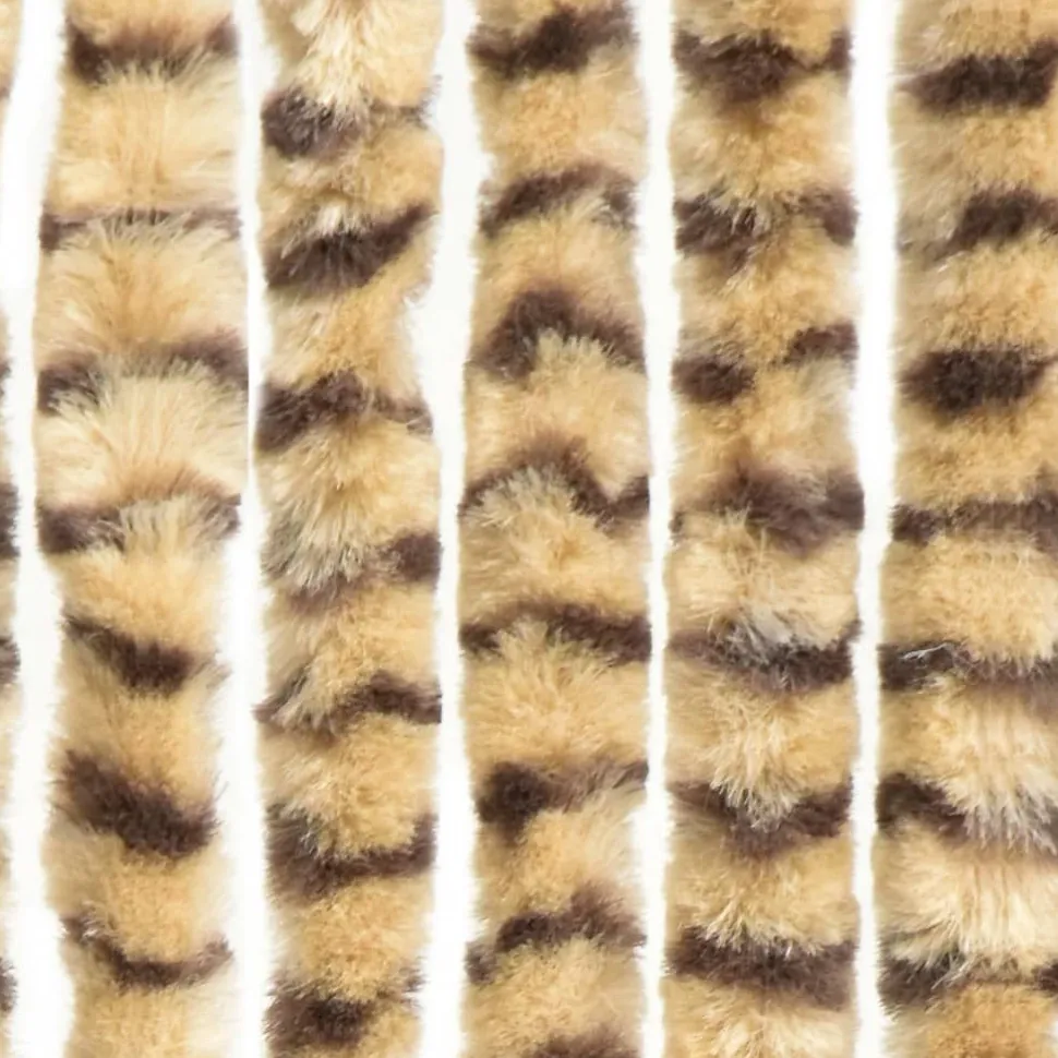 Hyönteisverho beige ja ruskea 100x220 cm chenille