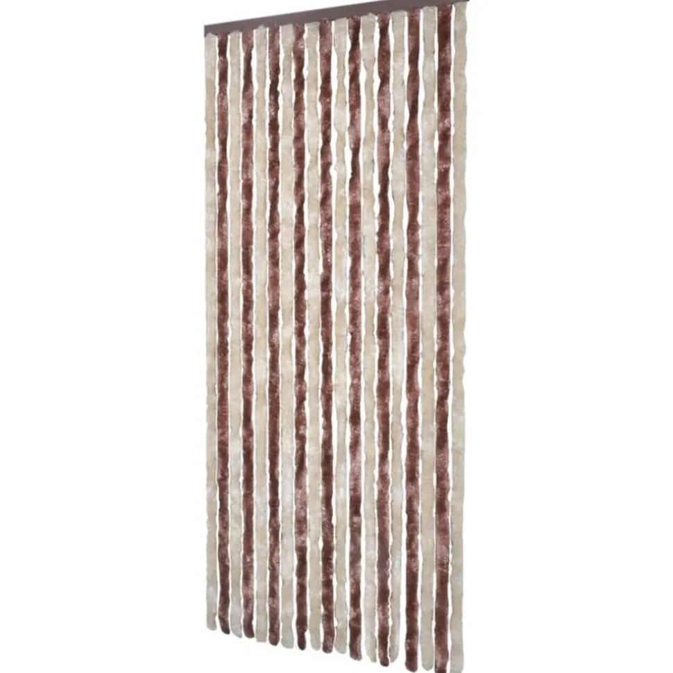 Hyönteisverho beige ja vaaleanruskea 56x200 cm chenille