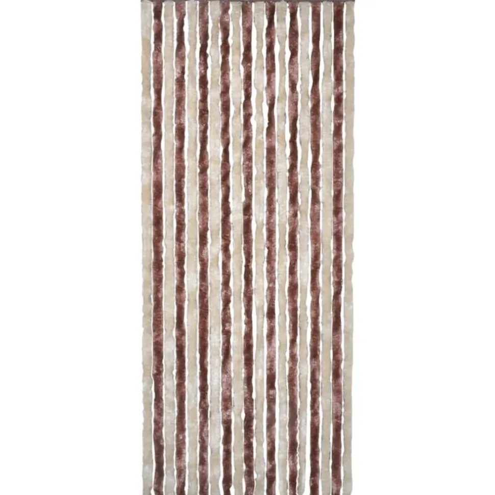 Hyönteisverho beige ja vaaleanruskea 120x220 cm chenille