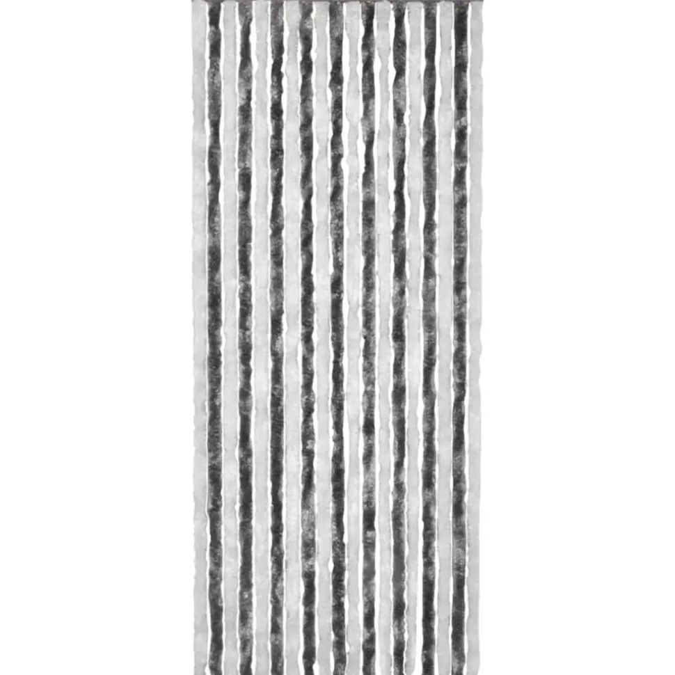 Hyönteisverho harmaa ja valkoinen 56x200 cm chenille