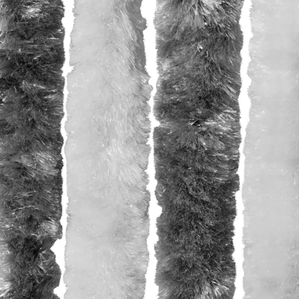 Hyönteisverho harmaa ja valkoinen 56x200 cm chenille