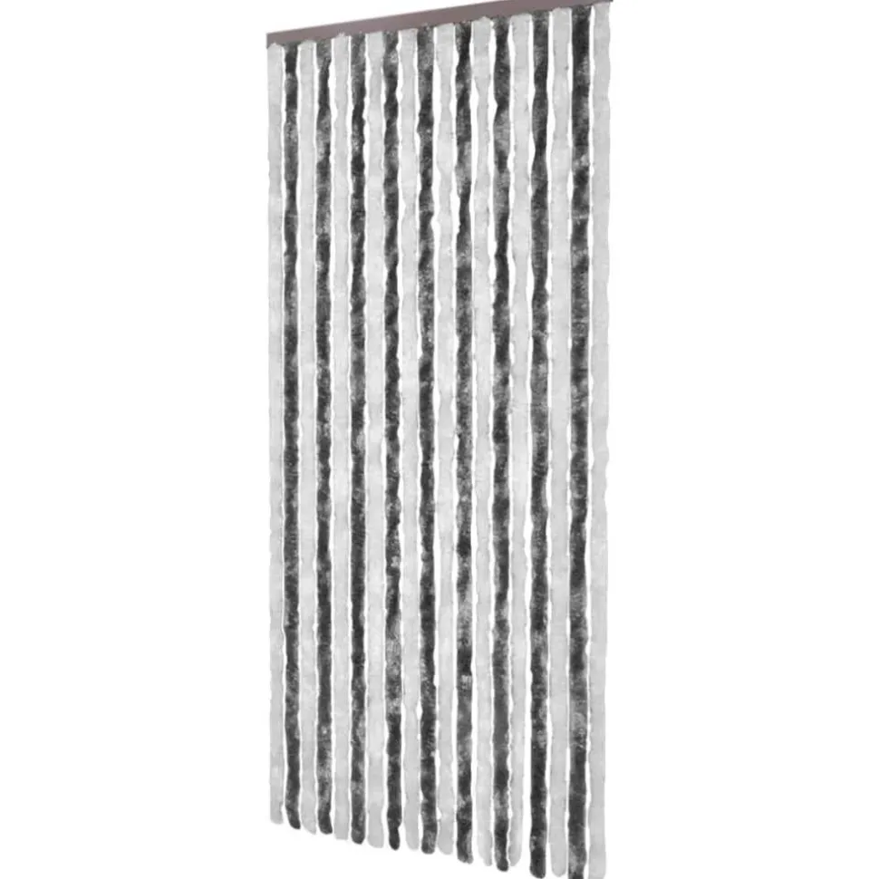 Hyönteisverho harmaa ja valkoinen 56x200 cm chenille