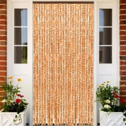 Hyönteisverho okra ja valkoinen 100x220 cm chenille