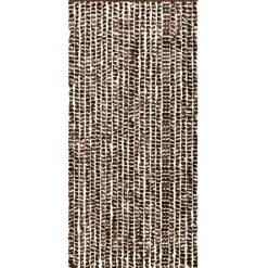 Hyönteisverho ruskea ja valkoinen 100x220 cm chenille