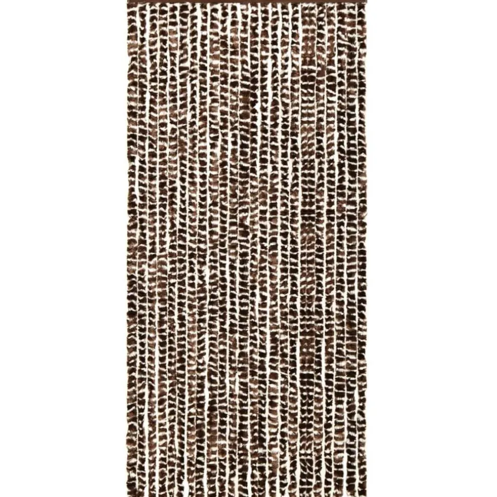 Hyönteisverho ruskea ja valkoinen 100x220 cm chenille