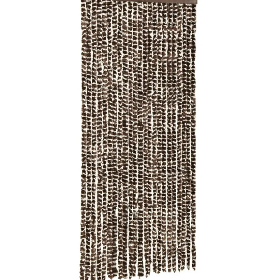 Hyönteisverho ruskea ja valkoinen 100x220 cm chenille