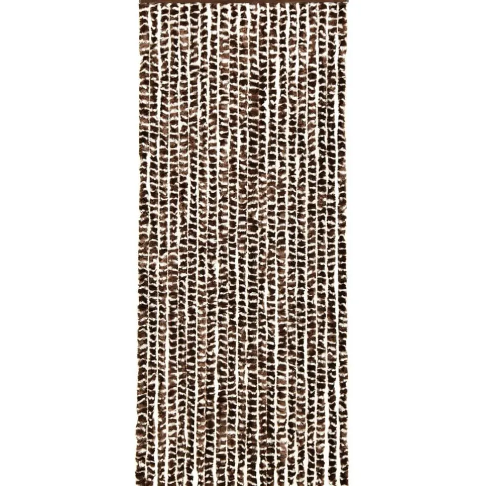 Hyönteisverho ruskea ja valkoinen 56x185 cm chenille